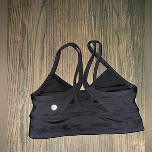 lululemon athletica YOGA Black Strappy Sports Bra Size 4